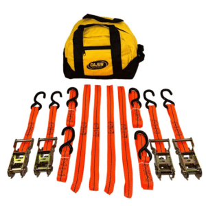 1 Inch Heavy Duty Ratchet Strap Kit -Orange Straps