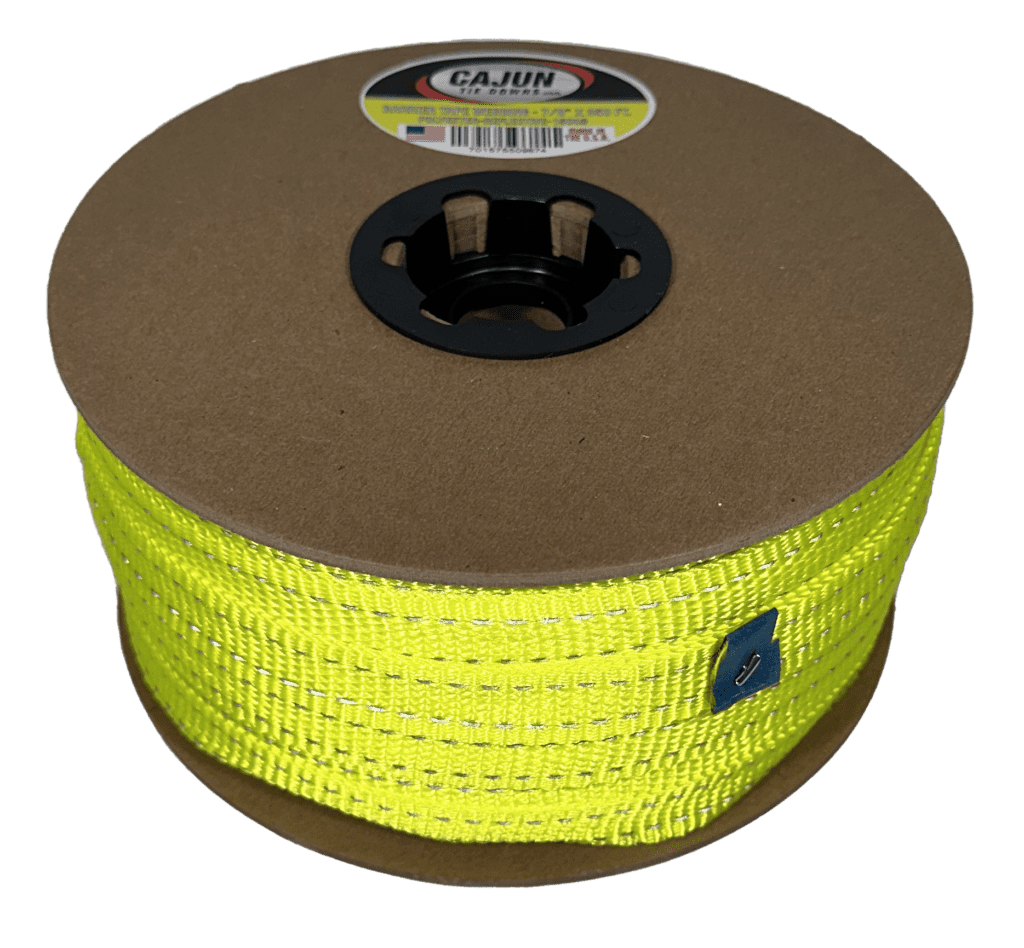 Reflective Barrier Tape bing 7/8" Cajun Tie Downs