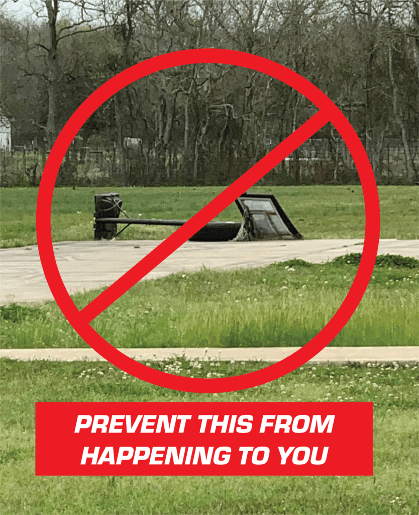 Basketball Goal Anchor Tie Down Kit Cajun Tie Downs