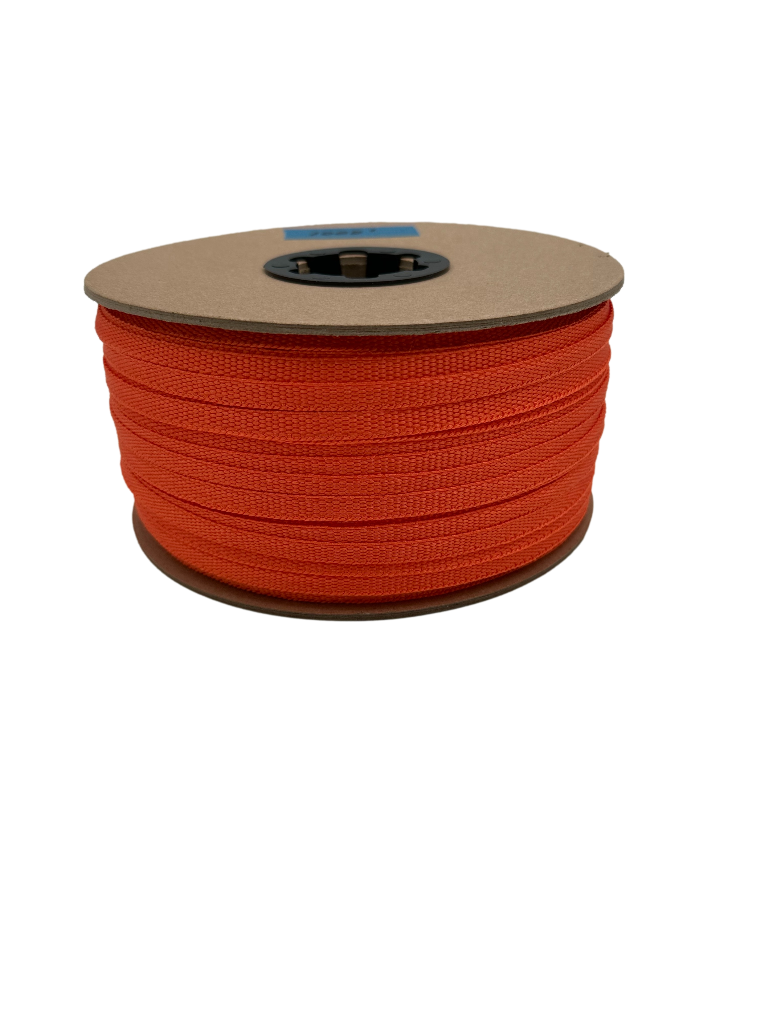 Orange polypropylene webbing