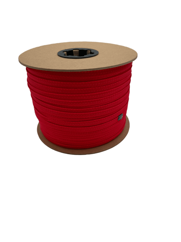 Red polypropylene webbing